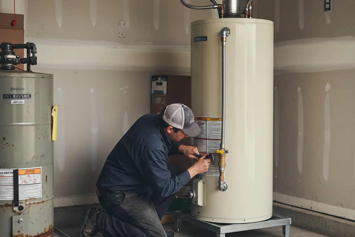 Water heater and shutoff valve replacement in Boynton
